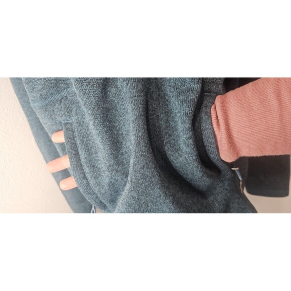 The North Face Womens Crescent Hooded Pullover Jacket Sweater Size M Aqua Blue - Picture 6 of 12